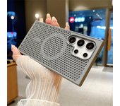 Heat Dissipation For Magsafe Magnetic Case For Samsung Galaxy S25 S24 S23 S22Ultra Plus Cooling Breathable Wireless Charge Cover