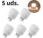 1/10Pcs Mini USB Night Light Warm White Eye Protection Book Reading Light USB Plug Computer Mobile Power Charging LED Night Lamp