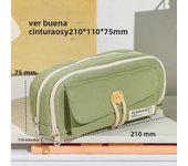 Pencil Case Large Capacity Pencil Bag Cute Cosmetic Bag Canvas Pencil Pouch Student Supplies Back to School Accessories Gift