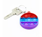 AUTOZOCO Fidget Toys Pop it Llavero antiestres Redondo Multicolor