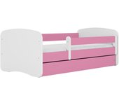 Cama 140 x 70 cm Kocot Kids com gaveta e colchão BabyDreams Pink