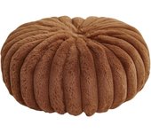 Cojín redondo de suelo con forma de calabaza, cojín decorativo de felpa suave para sofá cama, cojín para sala de estar (verde, 35 x 35 cm)