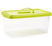 Plastic Forte Caja de Almacenaje 10 Litros Transparente Caja de ordenación de plástico, Contenedor de almacenamiento