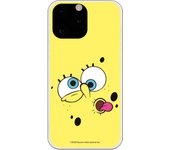 Funda original compatible con Iphone 14 Pro Maxcon diseño de Bob Esponja Cara Fondo Amarillo