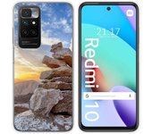 Funda Silicona para Xiaomi Redmi 10 (2021/2022) diseño Sunset Dibujos