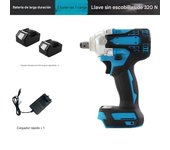 Llave de Impacto Inalámbrica Profesional - 320Nm Par Máximo, Motor Brushless, Batería Li-Ion Recargable (Para Talleres y Uso Industrial)