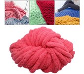 Chunky Chenille Yarn Gauge 7 Plush Jumbo Yarn Acrylic Thick Yarn Bulky Yarn for Hat Crochet Bed Arm Knitting Throw