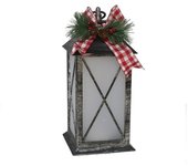 Gerimport Farol negro 1 led 14x14x30,5 cm