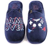 BEREVERE 4712 Zapatillas de casa de hombre azul marino 624