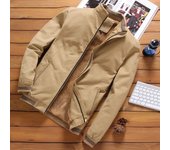 Autumn And Winter New Men's Fashion Aviator Jacket Fleece Thickened Warm Baseball Jacket Solid Color Zipper Large Size Top M-5XL