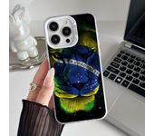 1pc Brazil Brazilian Flag Phone Case IMD Phone Case For IPhone 16 15 14 13 12 11 Pro Max Plus Color Silver Cover