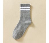 6 Pairs Women Socks Simplicity Parallel Bars Versatile Sport Socks Socks Solid Breathable Mid-Tube Socks Woman Absorbent Socks