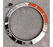 MATELION 39.8mm Ceramic Alloy Slope Watch Bezel Insert Ring Fit 43mm Watch Case NH35 NH34 GMT Diver Men Watch Part Accessories