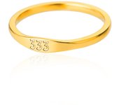 Anillo digital simple para hombres y mujeres, anillo de acero inoxidable 111 999, anillo digital de ángel