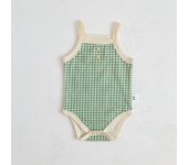 Summer Newborn Baby Girls Sleeveless Sling Plaid Outfits Cotton Soft Jumpsuits Infant Kids Casual Clothing Bodysuits