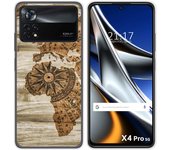 Funda Silicona para Xiaomi POCO X4 Pro 5G diseño Madera 07 Dibujos