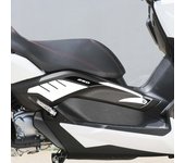 Pegatinas 3D Gel Boomerang Protecciones compatibles con Yamaha Xmax 250 2014-2016 - Blanco Carbono