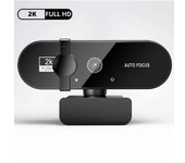 Webcam 4K 1080p Mini Cámara con Micrófono 2 Full HD 30fps USB para Enfoque Automático PC portátil grabación de vídeo