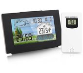 Multifuncional Estación Meteorológica Inalámbrica Forecaster Interior Al Aire Libre Termómetro Higrómetro con Sensor de Pantalla a Color Reloj Despertador