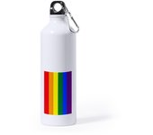BIDON GRANDE 800 ML ACERO INOXIDABLE BANDERA DIA ORGULLO GAY deporte deportivo con mosqueton botella lgbtiq unidas podemos