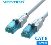 Cable de red rj45 utp vention vap-a10-s2500 cat.5e/ 25m/ azul y blanco