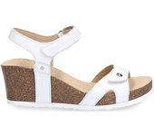 Sandalia Panama Jack Juliabasics B3 Taupe con Cierre Autoadherente y Plantilla Acolchada