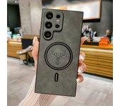 Luxury Leather Magsafe Magnetic Wireless Charging Phone Case For Samsung S24 Ultra S23 S22 S21 S25 Note 20 Ultra Plus Back Cover