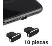 10pcs Metal Anti Dust Plug IOS Charging Port Dustproof Cover Stopper For iPhone 14 13 12 11 Pro Max Airpods iPad Alloy Dustplugs