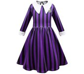 Disfraz de anid Sinclair para niñas, vestido para Halloween, fiesta de carnaval, disfraz de Cosplay, Wednesday Addams