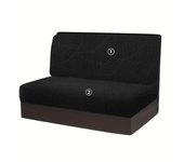 2 Pcs/set Leaves Jacquard RV Dinette Cushion Covers Elastic Camper Car Sofa Slipcover Dining Seat Covers Bench Backrest Decor