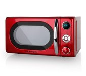 Orbegozo mig2042 microondas de 700w digital con grill de 20 litros de capacidad y diseño en rojo y plata