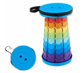 Taburete Plegable Portátil, Taburete Telescópico Ligero y Duradero para Actividades al Aire Libre como Viajes, Pesca, Senderismo y Camping