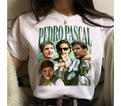 Anime Pedro Pascal Graphic Print T Shirt Fashion Streetwear Casual Crew Neck Short Sleeve Plus Size T Shirt Women