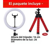26cm LED Selfie Ring Light Dimmable Led Photography RingLight With Tripod & Phone Stand for Tiktok Video Live Makeup Fill Lamps