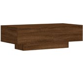 vidaXL Mesa de centro madera de ingeniería 100x49,5x31 cm Blanco, Negro, Gris hormigón Mesita de Salón o Comedor o Auxiliar Mesa de Café Meuble Salón