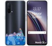 Funda Silicona Transparente para OnePlus Nord CE 5G diseño Hipo Dibujos
