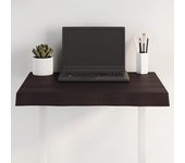 vidaXL Tablero mesa madera tratada borde vivo marrón 60x40x(2-6) cm