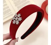 Snowflake Rhinestone Hairband Crystal Headband for Women Barrette Wedding Bridal Christmas Ornaments Hair Accessories