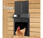 Interruptor automático de cronometraje inteligente de metal eléctrico de inducción de puerta de gallinero totalmente automático herramienta de gestión de granja de puerta de gallinero,