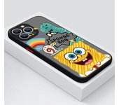 Cartoon S-SpongeBobES For Apple iPhone 15 14 13 12 11 mini Pro Max 8 7 6S 6 XR X XS Plus Frosted Translucent Phone Case