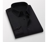 Men's Long-sleeved Shirts Spring Autumn New Business Casual Lapel Buttons Formal Wear Shirts Black White Blue Pink