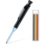 2.8mm Solid Carpenter Mechanical Pencil with Sharpener for Woodworking Construction Long Head Carpenter Pencil Stationery Supply