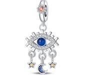 Magic Tarot Series 925 Silver Lovers Stars Moon Sun Charms Beads Fit Pandora 925 Original Bracelets DIY Birthday Jewelry Gift