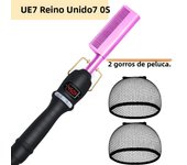 Dry And Wet Straight Hair Curling Copper Comb Bangs Straight Hair Electric Heating Curling Comb Hair Comb