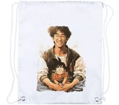 4 MOCHILAS DE CUERDAS akira toriyama mangaka padre goku chico serie playa piscina picnic excursion personalizada