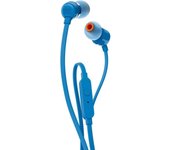 JBL Tune 110 Auriculares In Ear con Pure Bass, con botón y micrófono, color Azul