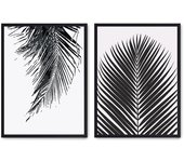 Set de 2 cuadros calidad premium con marco de madera - 30x40 cm o 50x70 cm - POSTER LAB