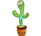 Sunshine Cactus, 120 Canciones para Bebé, 15 segundos, Graba Tú Voz, canta, Baila, Graba y LED