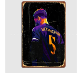 Jude Bellingham Football Sport Player Posters Metal Sign Poster Garage Room Cinema Living Custom Tin Vintage Home Decor