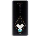 Funda compatible con Xiaomi Mi 9T (Redmi K20) - Rombos Marmol Dorado